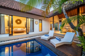 Free pick-up Balinese style tropical private pool villa with 2 bedrooms